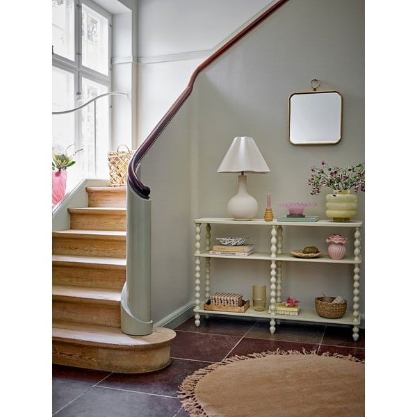 Lampada da tavolo color crema con paralume in tessuto (altezza totale 60 cm) Heide – Bloomingville-image-3