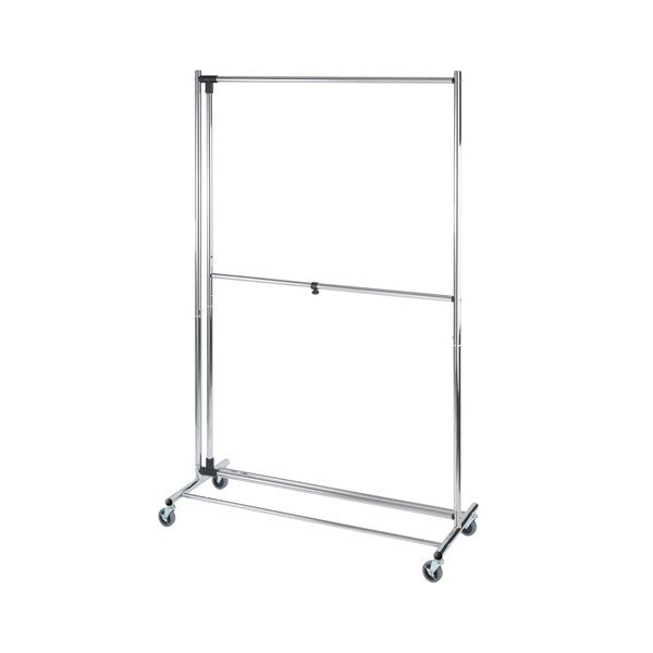 Appendiabiti telescopico/mobile in metallo grigio Profissimo - Wenko-image-3