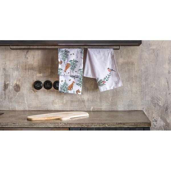 Set di 2 strofinacci natalizi in cotone, 70 x 50 cm Winter Forest - Butter Kings-image-1