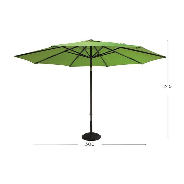 Zelený slunečník Hartman, ø 300 cm-image-1
