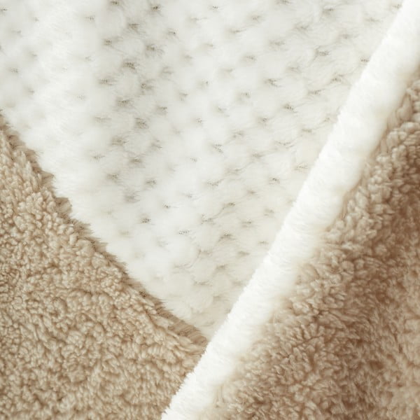 Coperta marrone e beige in micropile 130x170 cm Cosy Larsson Geo – Catherine Lansfield-image-3