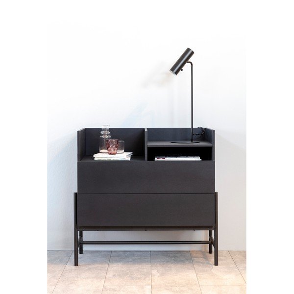 Černá komoda Interstil Norse, výška 90 cm-image-3