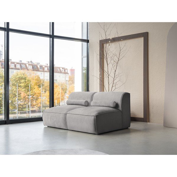 Divano componibile in grigio chiaro 152 cm Flex Felix – Miuform-image-3