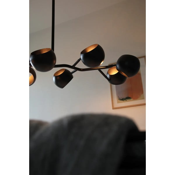 Lampadario nero con paralume in metallo Edgar – Markslöjd-image-2