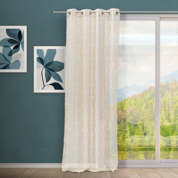 Tenda sottile beige 140x260 cm Relief Arch – Casa Selección-image-1