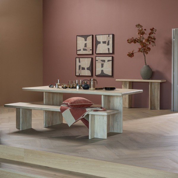 Tavolo da pranzo in mango massiccio 90x220 cm Ato – WOOOD-image-4