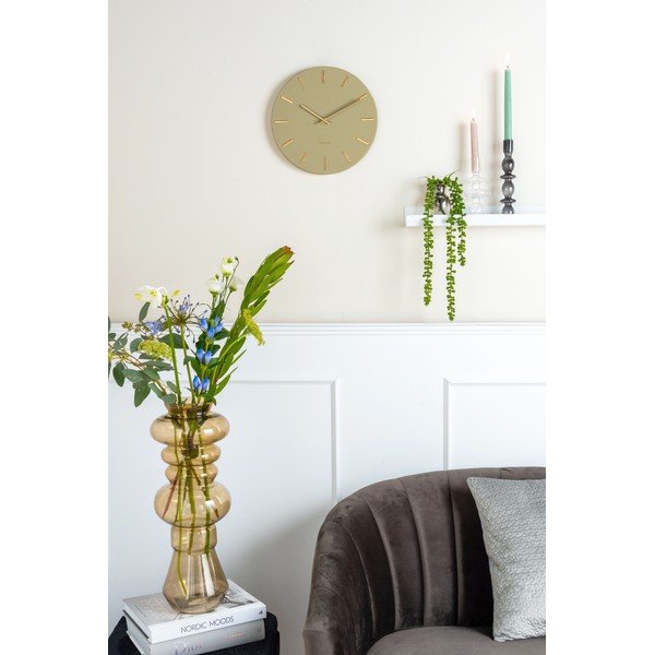 Orologio da parete verde oliva , ø 30 cm Charm - Karlsson-image-1