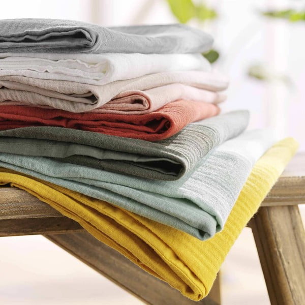 Biancheria da letto bianca in mussola per letto singolo 140x200 cm Angelia – douceur d'intérieur-image-2