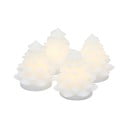 Decorazione natalizia luminosa bianca 4 pz ø 6,5 cm Carla – Sirius
