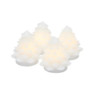 Decorazione natalizia luminosa bianca 4 pz ø 6,5 cm Carla – Sirius