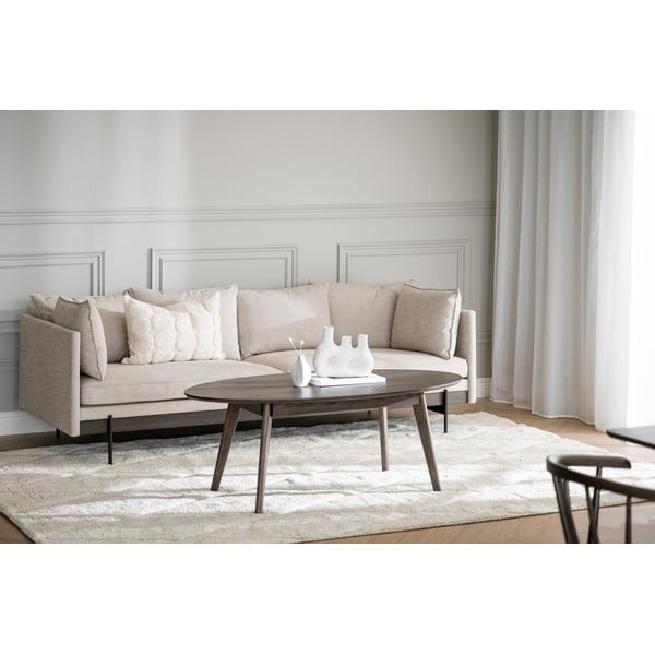 Tavolino marrone scuro in rovere 65x130 cm Yumi - Rowico-image-1