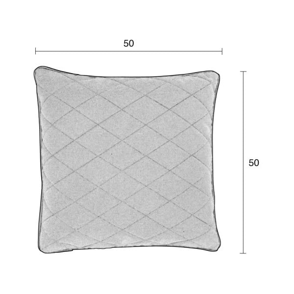 Cuscino rosso con imbottitura , 50 x 50 cm Diamond - Zuiver-image-2