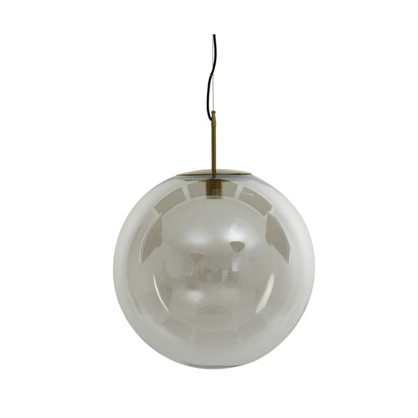 Lampadario in bronzo con paralume in vetro ø 48 cm Medina - Light & Living