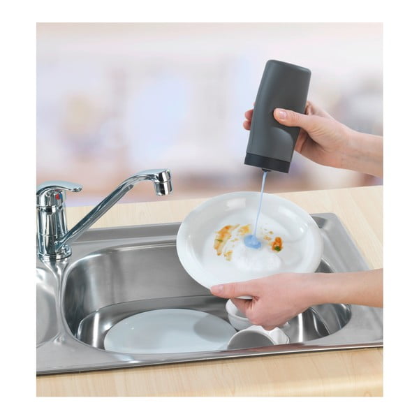 Distributore di detersivo grigio Squeeze, 250 ml Easy Squeez-e - Wenko-image-4