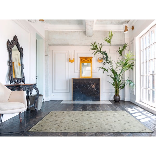 Tappeto in viscosa crema , 70 x 110 cm Belga - Universal-image-1