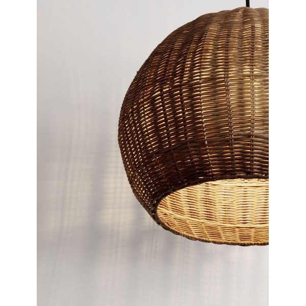 Lampadario di colore naturale in rattan ø 39 cm Rielo – Nova Luce-image-1