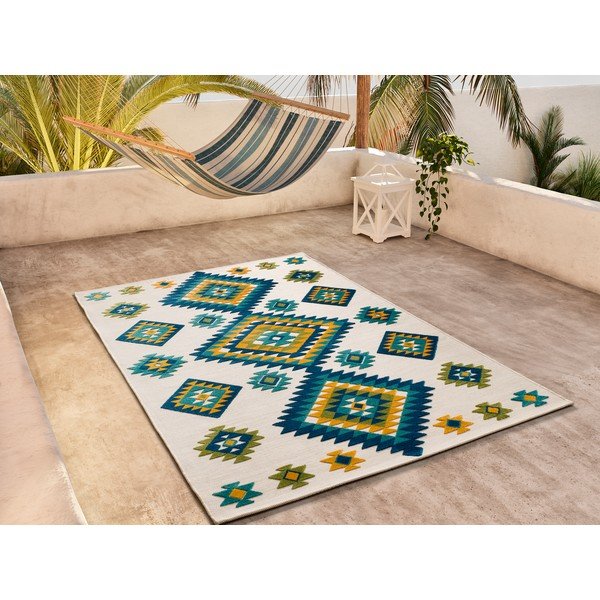 Tappeto da esterno crema 160x230 cm Mila - Universal-image-1