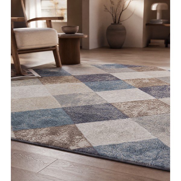 Tappeto blu/beige 160x235 cm Terrain – Hanse Home-image-3