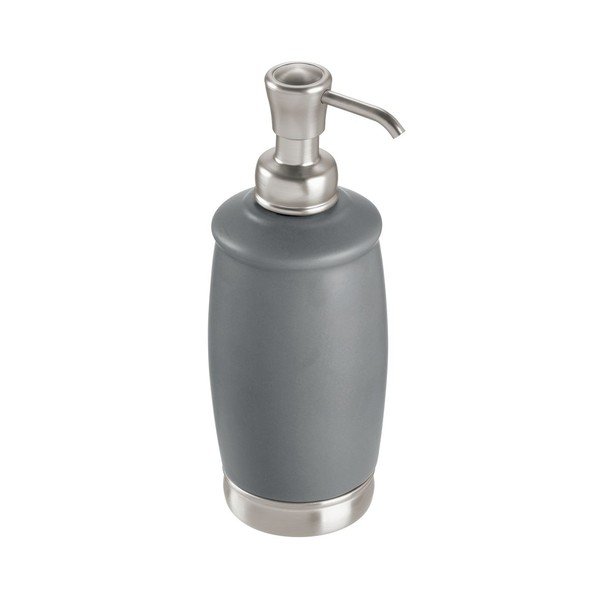 Pompa per sapone in ceramica grigia York - iDesign