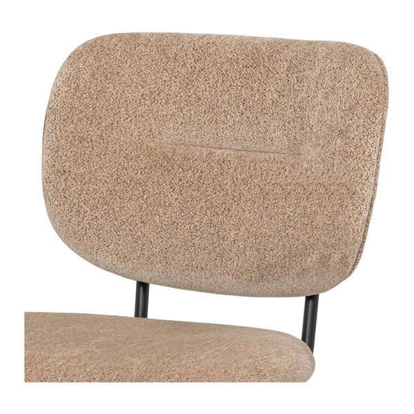 Sgabello da bar beige imbottito con altezza regolabile Brint – WOOOD-image-4