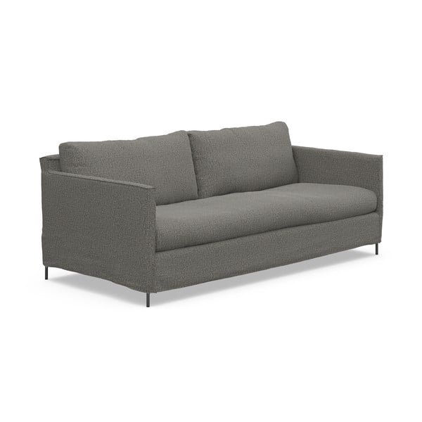 Divano grigio scuro 198 cm Petito - Furninova-image-1