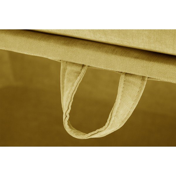 Pouf giallo con contenitore Serena - Jalouse Maison-image-4