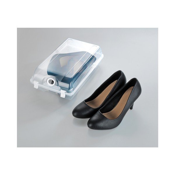 Scatola trasparente per scarpe Smart, larghezza 19,5 cm - Wenko-image-1