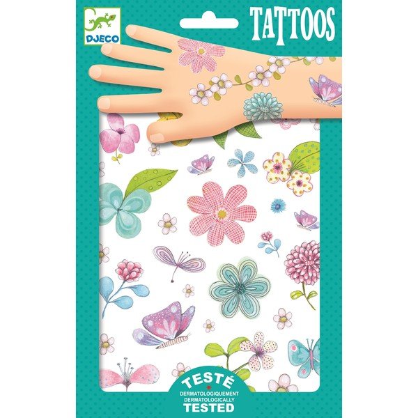 Tatuaggi per bambini Flowers - Djeco-image-1