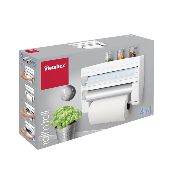 Scatola per asciugamani da cucina e altri accessori , lunghezza 38 cm - Metaltex-image-2