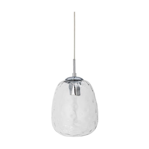 Lampadario argentato con paralume in vetro ø 20 cm Baele – Bloomingville