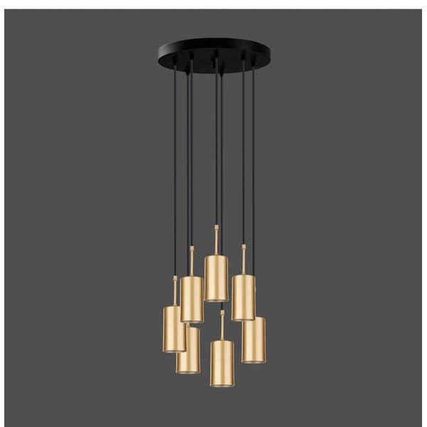Lampada a sospensione di colore oro, altezza 120 cm Geo - Squid Lighting-image-1
