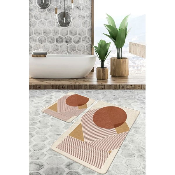 Set di tappetini per il bagno in velluto 2 pz 60x100 cm – Mila Home-image-4