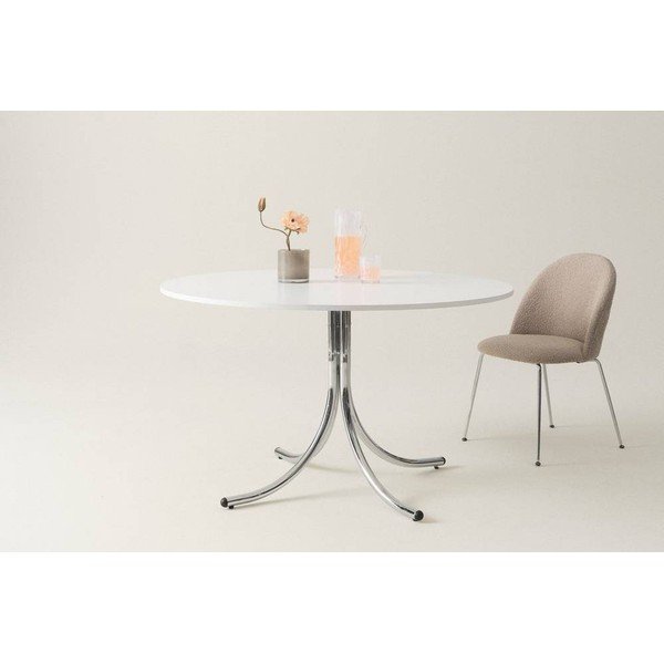 Tavolo da pranzo rotondo in metallo ø 130 cm Chipley – Jotex-image-2