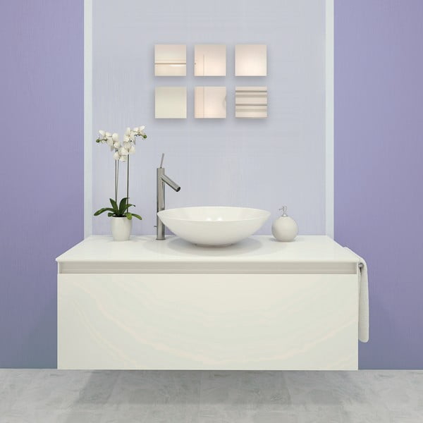 Set di specchi da parete 6 pz 10x10 cm – MSV-image-2