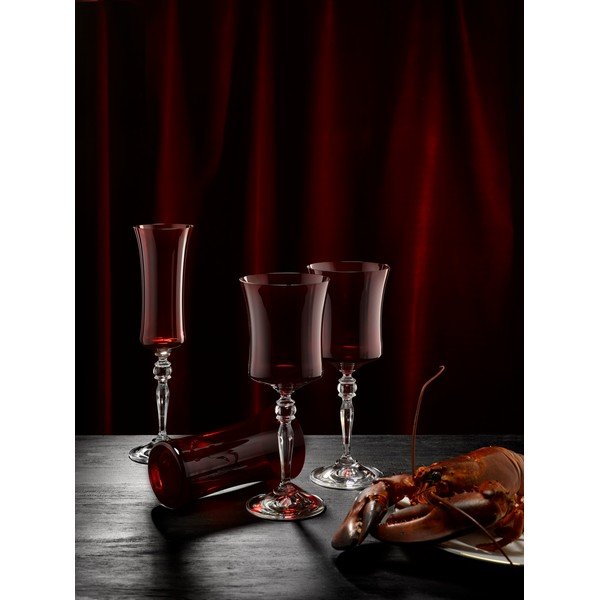Vaso in vetro rosso Extravagance - Crystalex-image-2