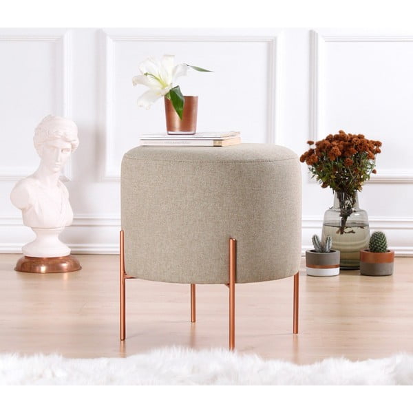 Sgabello beige Copper - Artie-image-1