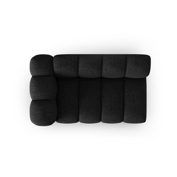 Divano componibile nero/color antracite (con penisola a sinistra) Lupine – Micadoni Home-image-2
