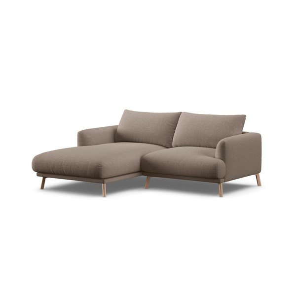 Divano angolare grigio tortora (con penisola a sinistra/con chaise lounge) Naomi – Micadoni 