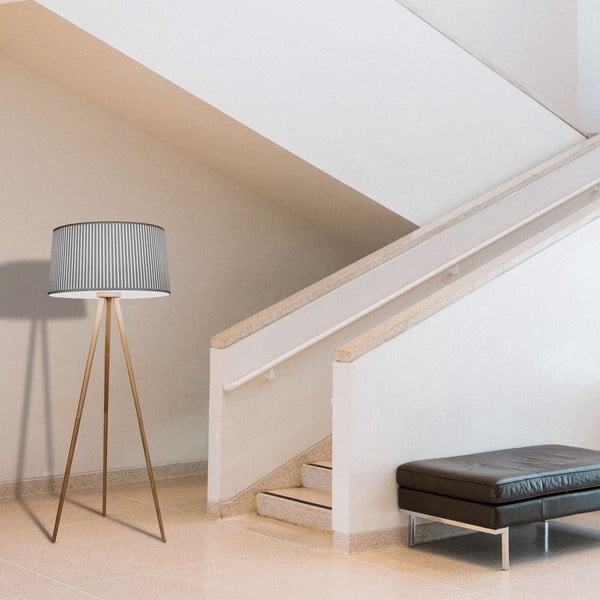 Lampada da terra grigia, altezza 152 cm Bea - SULION-image-1