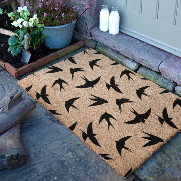 Zerbino in fibre di cocco 40x60 cm Swallows – Artsy Doormats-image-2