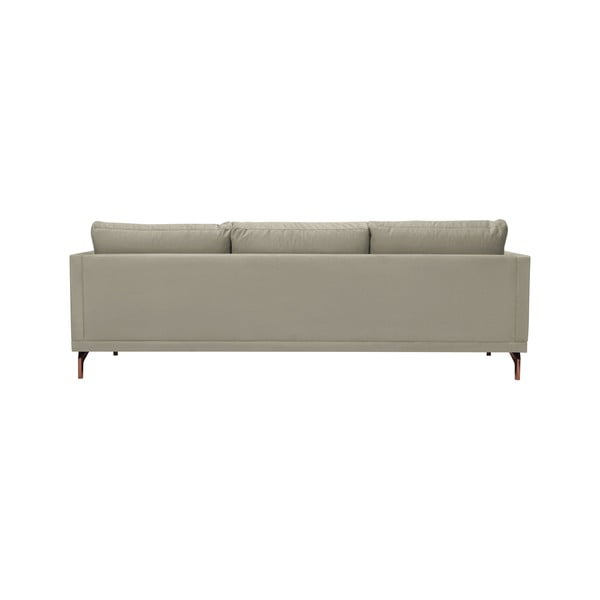 Béžová trojmístná pohovka s podnožím ve zlaté barvě Windsor & Co Sofas Jupiter-image-3