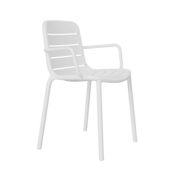 Sada 2 bílých zahradních křesel Resol Gina-image-1