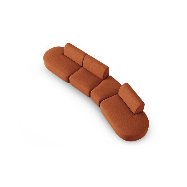 Divano arancione 412 cm Shane - Micadoni Home-image-3