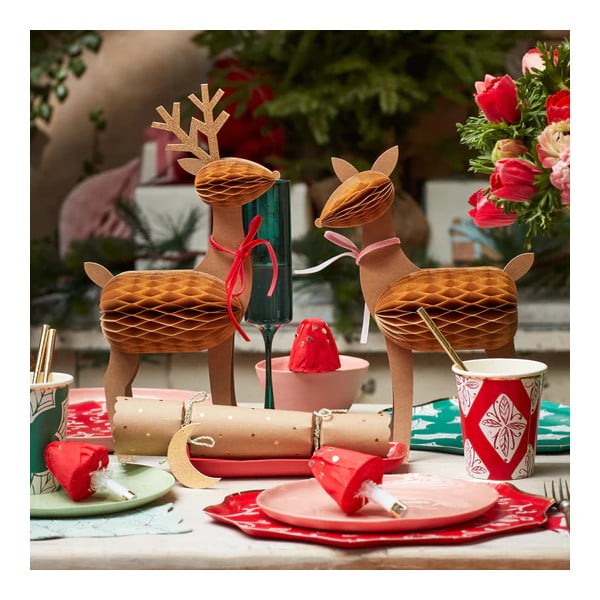 Statuette di Natale in set da 3 Reindeer Family - Meri Meri-image-1