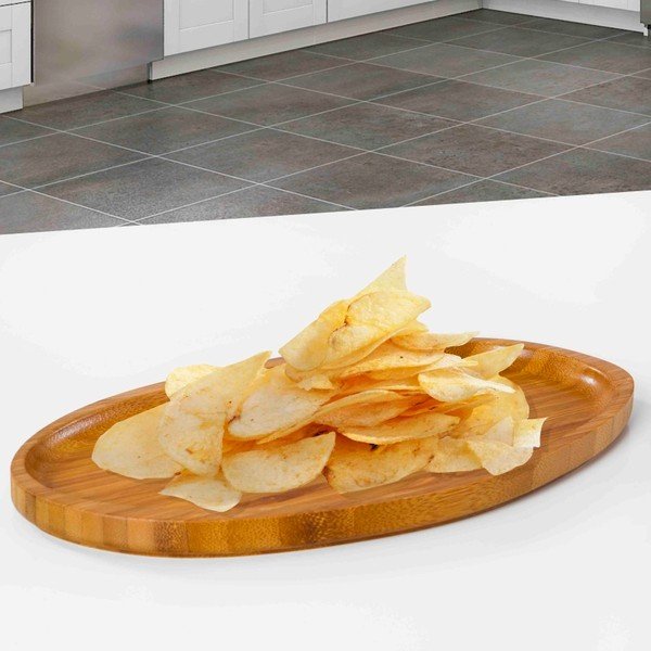 Vassoio da portata in bambù, lunghezza 26 cm Santos - Bambum-image-1