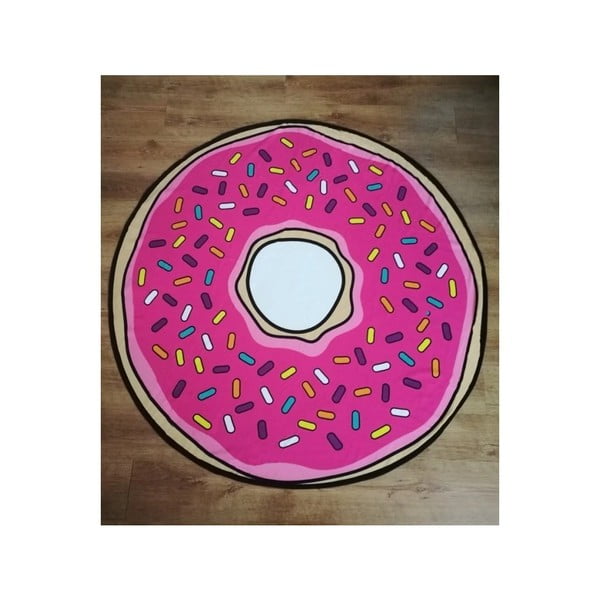 Telo mare da bambini rosa ø 150 cm Donut – JAHU collections-image-1