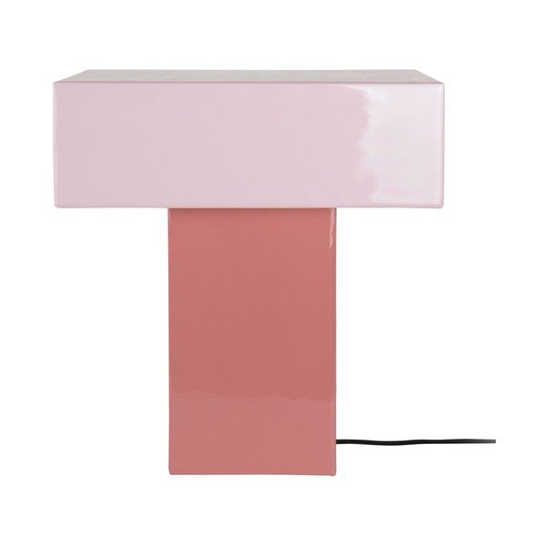 Lampada da tavolo rosa (altezza totale 35 cm) Grato Recto – Leitmotiv