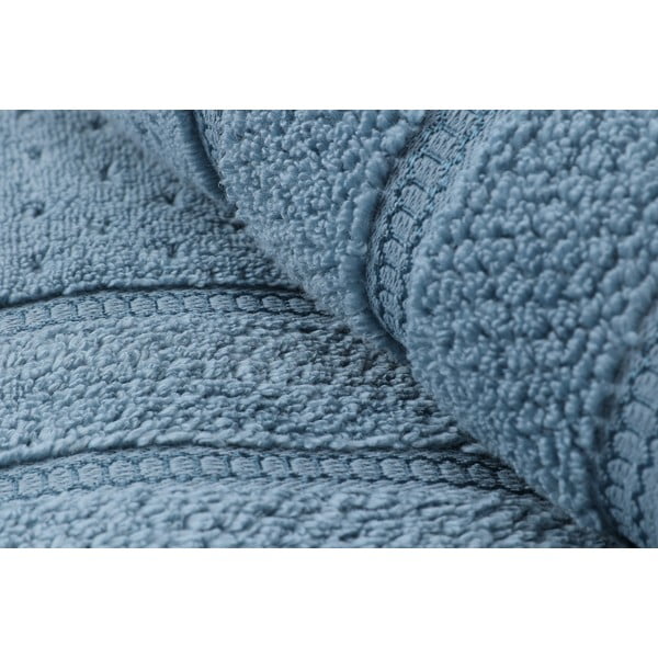 Set di 2 asciugamani in cotone blu, 50 x 90 cm Arella - Foutastic-image-1