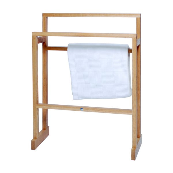 Portasciugamani in legno di quercia Mezza - Wireworks-image-1