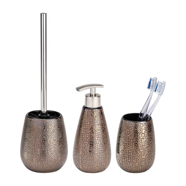 Set di accessori da bagno in ceramica color bronzo Marrakesh - Wenko